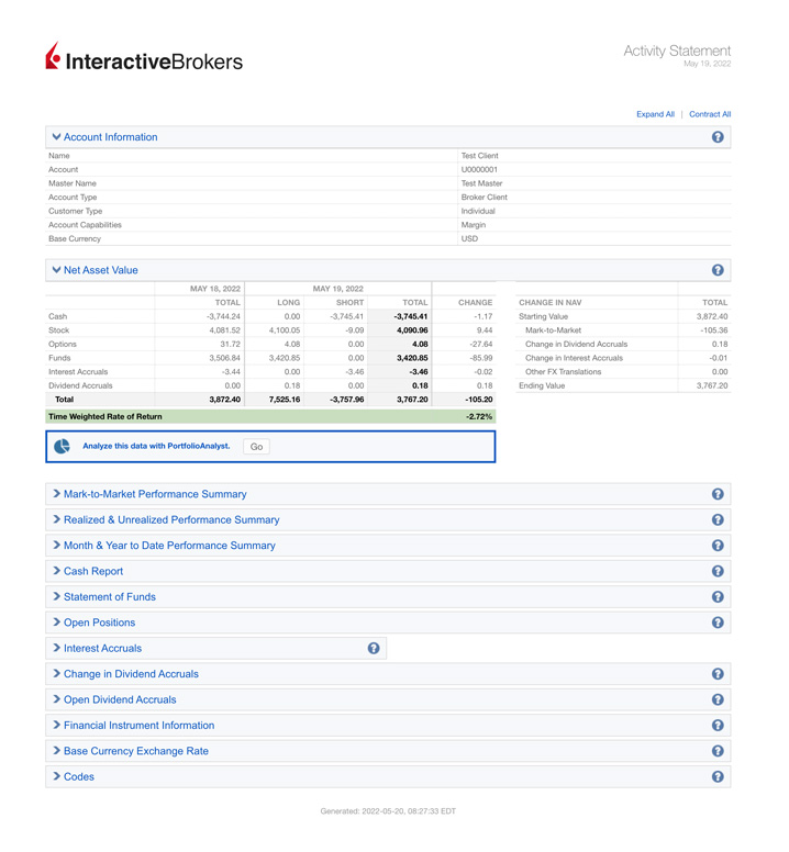 Activity Reports